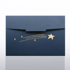 View larger image of Certificate Folder - Half Size Gold Foil - Shooting Stars